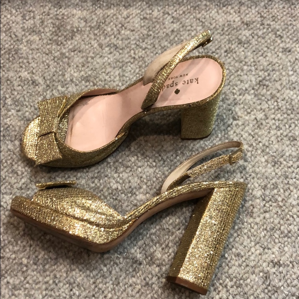 Kate spade glittery sandals